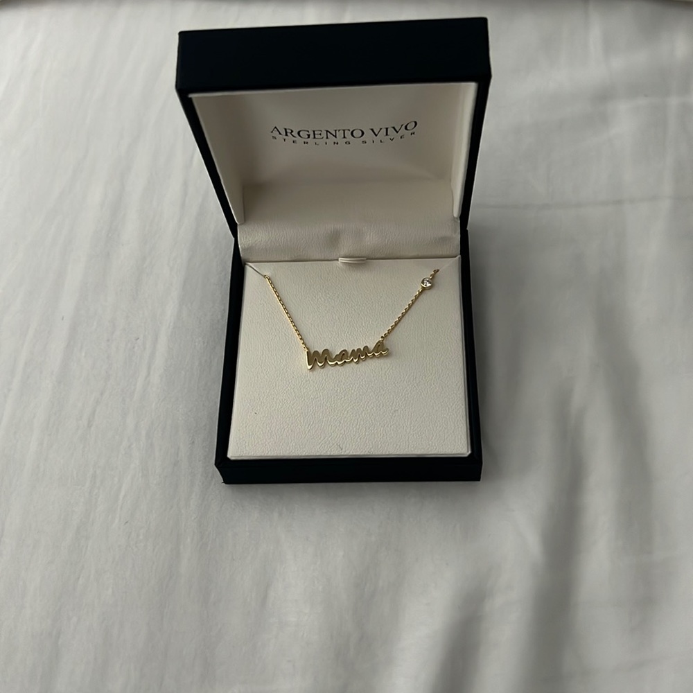 Argento vivo mama necklace Gold